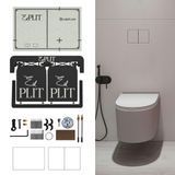 Прихована безрамкова кнопка змиву EDPLIT M4 - Сумісний з Geberit, AlcaPlast, TECE, Viega, VitrA, Noken, JomoTech, Cersanit, TOTO E10048 фото